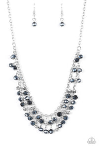 Paparazzi "So In Season" Blue Necklace & Earring Set Paparazzi Jewelry