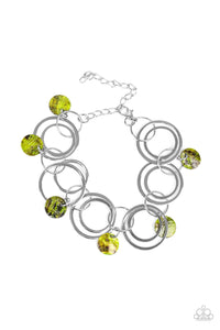 Paparazzi "Total SHELL-Out" Green Bracelet Paparazzi Jewelry