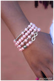 Paparazzi "Always and FOURever" Pink Bracelet Paparazzi Jewelry