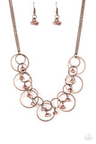 Paparazzi VINTAGE VAULT "Seafront Scene" Copper Necklace & Earring Set Paparazzi Jewelry