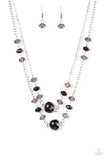 Paparazzi "Gala Glow" Black Necklace & Earring Set Paparazzi Jewelry