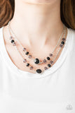 Paparazzi "Gala Glow" Black Necklace & Earring Set Paparazzi Jewelry