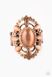 Paparazzi "Over The MOONFLOWER" Copper Ring Paparazzi Jewelry