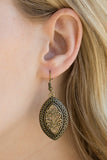 Paparazzi "Tribal Tribute" Brass Earrings Paparazzi Jewelry