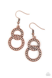 Paparazzi VINTAGE VAULT "Perfect ZEN" Copper Earrings Paparazzi Jewelry