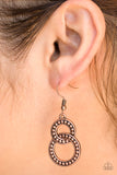 Paparazzi VINTAGE VAULT "Perfect ZEN" Copper Earrings Paparazzi Jewelry