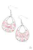 Paparazzi "Just DEWing My Thing" Pink Earrings Paparazzi Jewelry