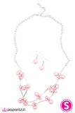 Paparazzi "Instant Classic" Pink Necklace & Earring Set Paparazzi Jewelry