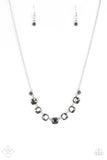 Paparazzi "Deluxe Luxe" FASHION FIX Silver Necklace & Earring Set Paparazzi Jewelry