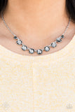 Paparazzi "Deluxe Luxe" FASHION FIX Silver Necklace & Earring Set Paparazzi Jewelry