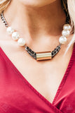 Paparazzi "All About Attitude" FASHION FIX Black Necklace & Earring Set Paparazzi Jewelry