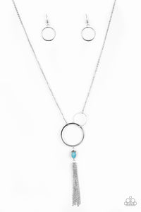 Paparazzi "Offshore Odyssey" Blue Necklace & Earring Set Paparazzi Jewelry