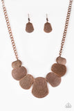 Paparazzi VINTAGE VAULT "CAVE The Day" Copper Necklace & Earring Set Paparazzi Jewelry