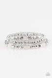 Paparazzi VINTAGE VAULT "Babe-alicious" Silver Bracelet Paparazzi Jewelry