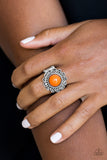 Paparazzi VINTAGE VAULT "Garden Stroll" Orange Ring Paparazzi Jewelry