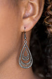 Paparazzi VINTAGE VAULT "Reigned Out" Black Earrings Paparazzi Jewelry