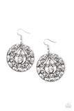 Paparazzi "Choose To Sparkle" White Earrings Paparazzi Jewelry