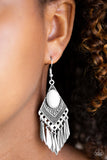 Paparazzi VINTAGE VAULT "Mostly Monte-ZUMBA" White Earrings Paparazzi Jewelry