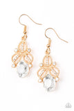 Paparazzi "A CROWN Pleaser" Gold Earrings Paparazzi Jewelry