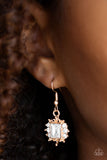 Paparazzi VINTAGE VAULT "Can't Stop The REIGN" Gold Earrings Paparazzi Jewelry