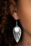 Paparazzi "Take A WALKABOUT" White Earrings Paparazzi Jewelry