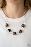 Paparazzi VINTAGE VAULT "Torrid Tide" Orange Necklace & Earring Set Paparazzi Jewelry