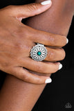 Paparazzi "Daringly Daisy" Green Ring Paparazzi Jewelry