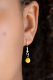 Paparazzi VINTAGE VAULT "Just Drop It!" Yellow Necklace & Earring Set Paparazzi Jewelry