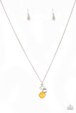 Paparazzi "Stylishly Square" Yellow Necklace & Earring Set Paparazzi Jewelry