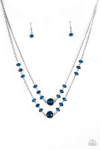 Paparazzi "Gala Glow" Blue Necklace & Earring Set Paparazzi Jewelry