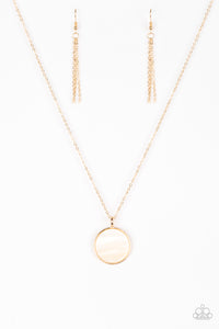 Paparazzi "Shimmering Seashores" Gold Necklace & Earring Set Paparazzi Jewelry