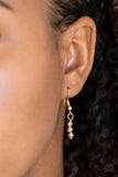 Paparazzi VINTAGE VAULT "The Celebration Of The Century" Gold Necklace & Earring Set Paparazzi Jewelry