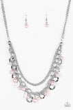 Paparazzi "Hoppin Hearts" Pink Necklace & Earring Set Paparazzi Jewelry