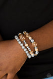 Paparazzi "Malibu Marina" Brown Bead Silver Accent Stretchy Bracelet Paparazzi Jewelry