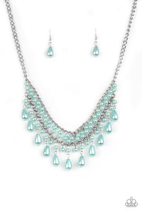 Paparazzi VINTAGE VAULT "The Guest List" Blue Necklace & Earring Set Paparazzi Jewelry