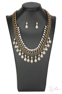 Paparazzi "Revolution" Brass Zi Collection Necklace & Earring Set Paparazzi Jewelry