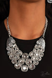 Paparazzi "Unstoppable" White Zi Collection Necklace & Earring Set Paparazzi Jewelry