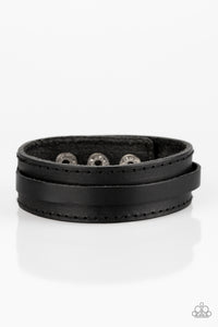 Paparazzi "Scenic Scout" Black Urban Bracelet Unisex Paparazzi Jewelry