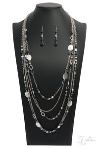 Paparazzi "Harmonious" Blue Zi Collection Necklace & Earring Set Paparazzi Jewelry