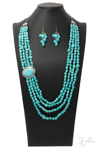 Paparazzi "Maverick" Turquoise Zi Collection Necklace & Earring Set Paparazzi Jewelry