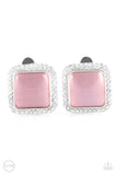 Paparazzi "Cinderella Chic" Pink Clip On Earrings Paparazzi Jewelry