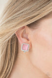 Paparazzi "Cinderella Chic" Pink Clip On Earrings Paparazzi Jewelry