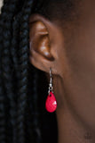 Paparazzi VINTAGE VAULT "Hurricane Season” 226XX Red Necklace & Earring Set Paparazzi Jewelry