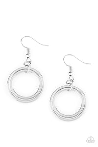 Paparazzi "The Gleam Of My Dreams" Silver Earrings Paparazzi Jewelry