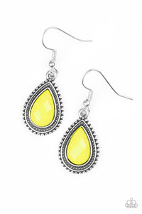 Paparazzi "Summer Vacay" Yellow Earrings Paparazzi Jewelry