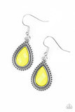 Paparazzi "Summer Vacay" Yellow Earrings Paparazzi Jewelry