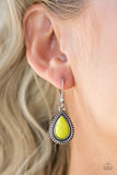 Paparazzi "Summer Vacay" Yellow Earrings Paparazzi Jewelry