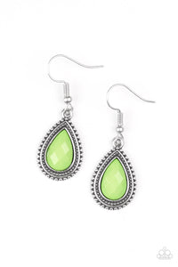 Paparazzi "Summer Vacay" Green Earrings Paparazzi Jewelry