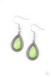 Paparazzi "Summer Vacay" Green Earrings Paparazzi Jewelry