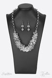 Paparazzi "The Erika" White Zi Collection Necklace & Earring Set Paparazzi Jewelry